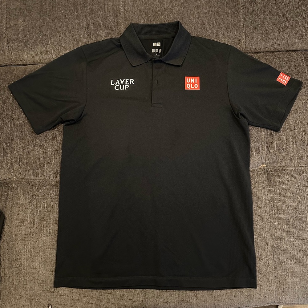 Uniqlo Laver Cup Black Polo Shirt Men’s